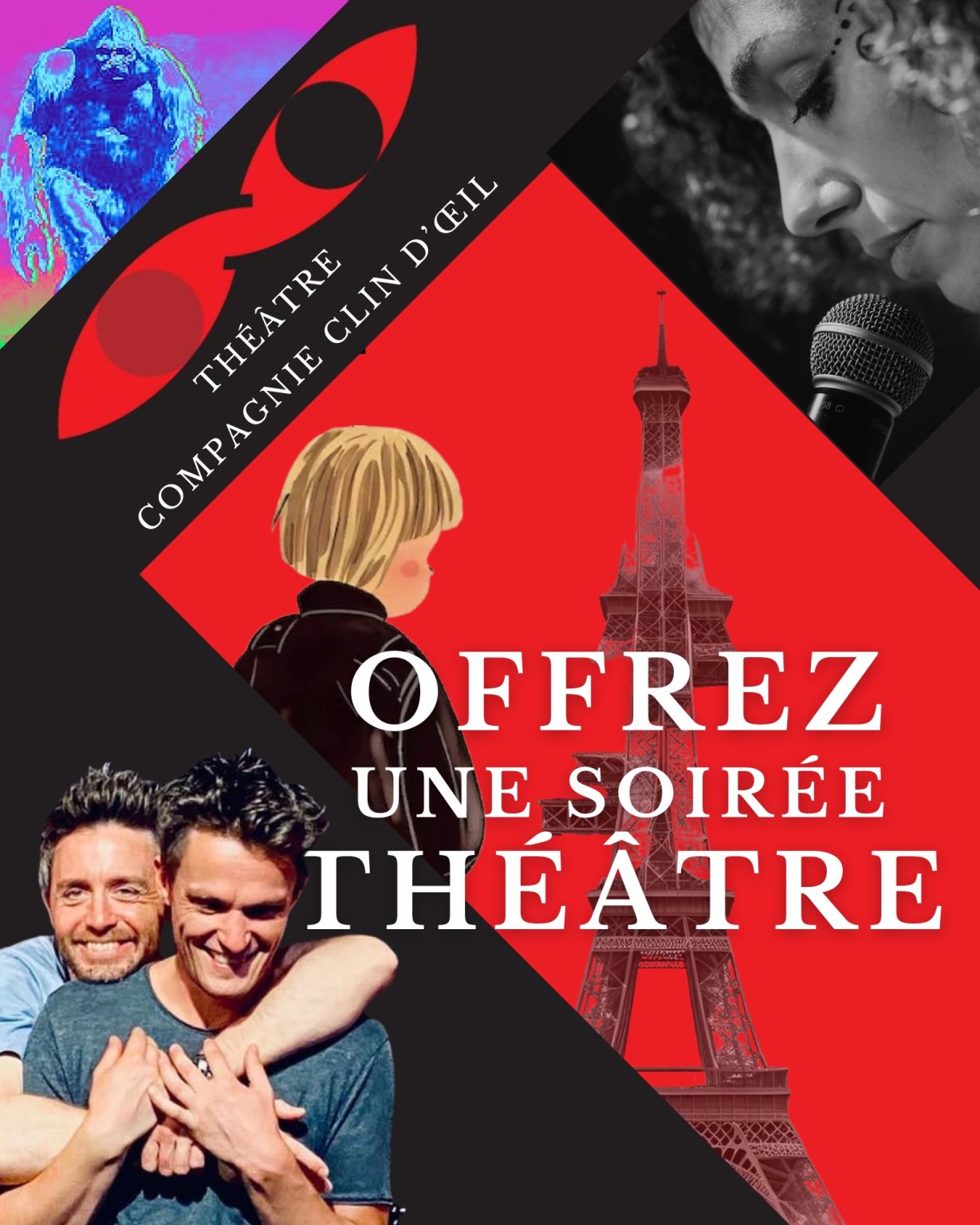 Offrez un billet cadeau au théâtre Clin d’œil - Théâtre Clin D'œil